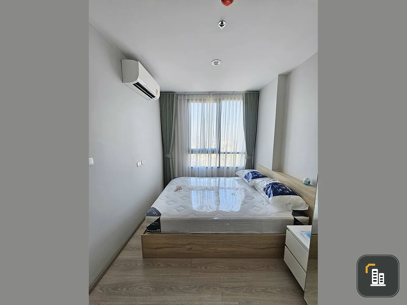 For rent: New Noble Srinakarin-La Salle. The view is open and airy. Complete electrical appliances Let me tell you, you have to make a reservation.