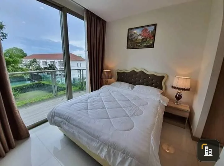 For rent, The Riviera Wongamat Beach (North Pattaya), simple decorated room, nice to live in, fully furnished, book now.