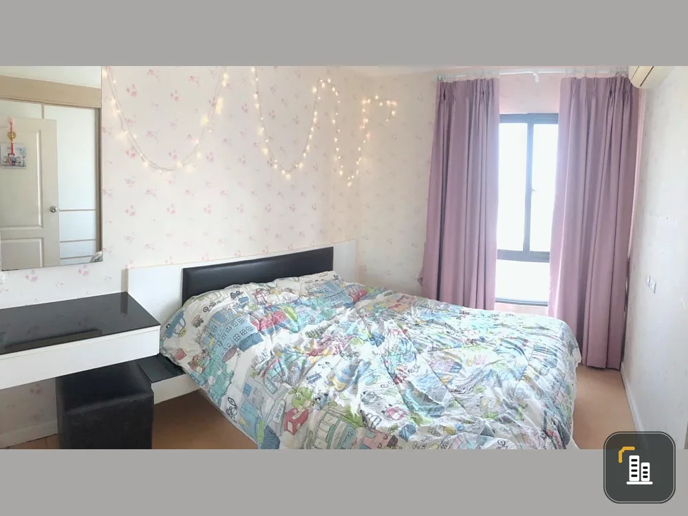 For sale: I Condo Sukhumvit 105, unblocked view, room with good wallpaper. Complete electrical appliances Hurry and reserve it quickly.