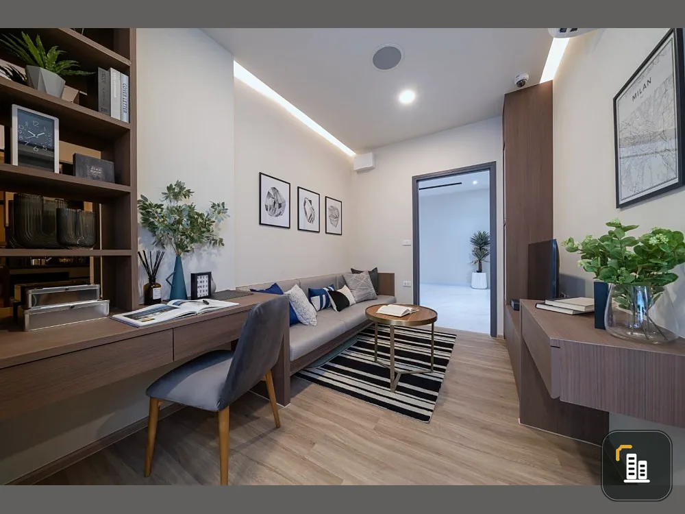 Selling down payment The stage mindscape Ratchada-Huai Khwang, 8th floor, corner room, very private. If interested, reserve now.