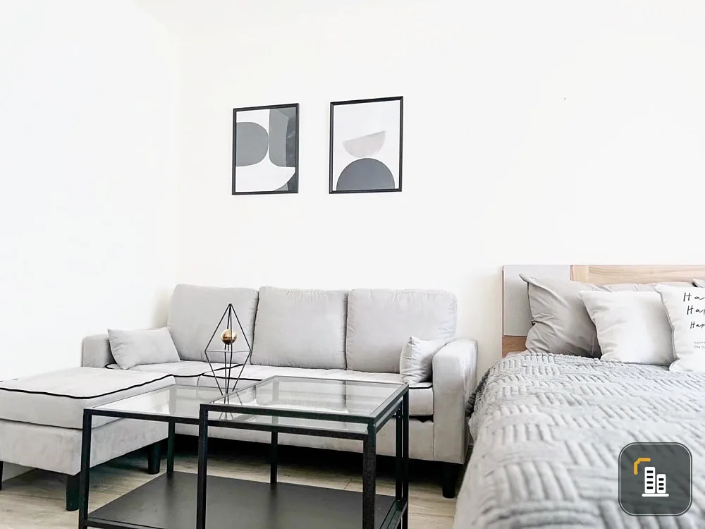 Family Park Lat Phrao 48 for sale, room decorated in a minimalist style, minimalist, complete set of furniture. You can just come and stay.