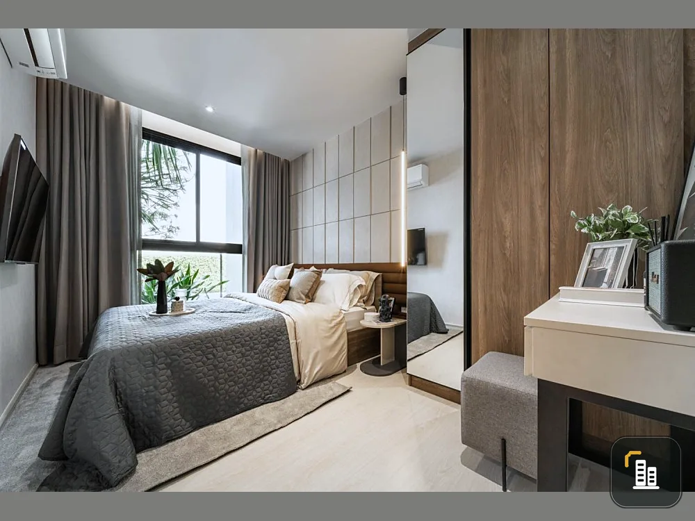 Down payment for sale, New Cross Khu Khot Station, swimming pool view. The floor is good. Fully furnished If you miss it, you'll regret it.