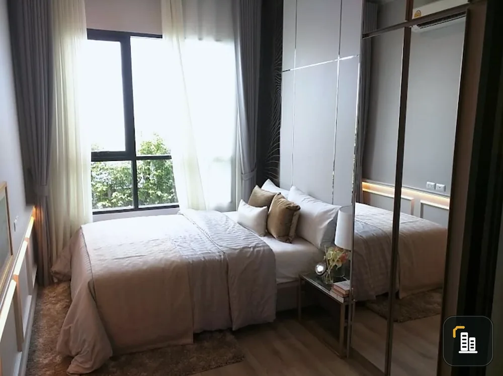 Condo for rent, Knightsbridge Collage Ramkhamhaeng, decorated with built-ins, nice to live in, low price, just come and move in.