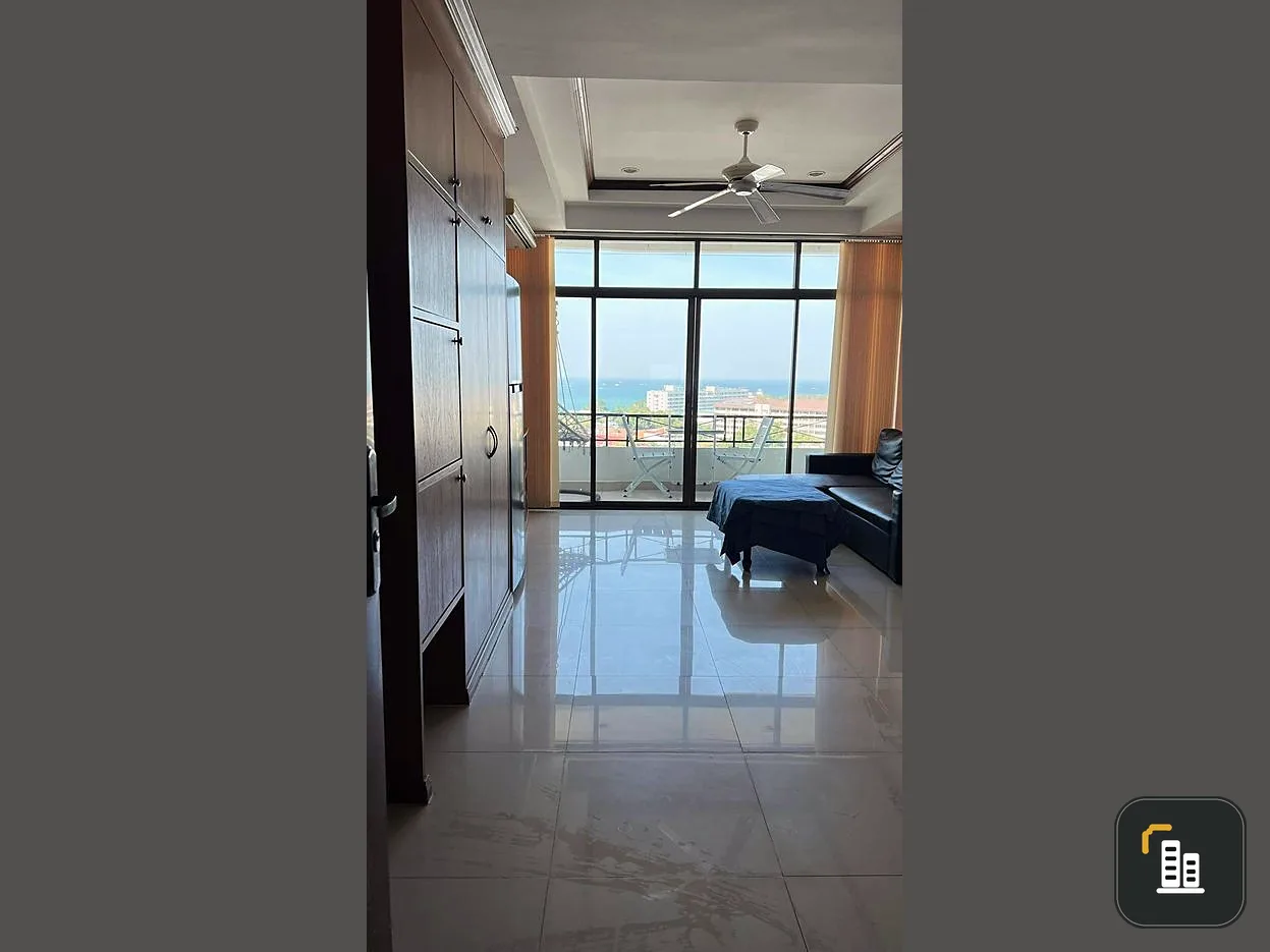For sale: Thepthip Mansion (South Pattaya), studio room, sea view, wide, just come and move in.