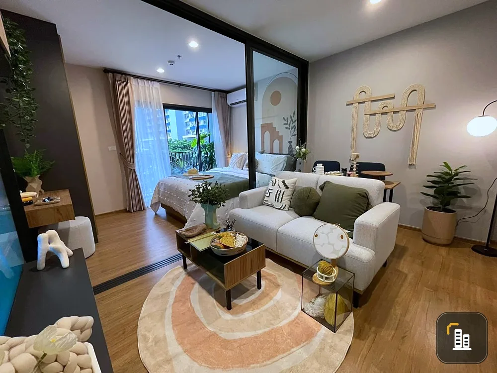 Condo down payment for sale, The Line Vibe, 4th floor, north (not hot), garden view, come be the owner quickly, don't wait.