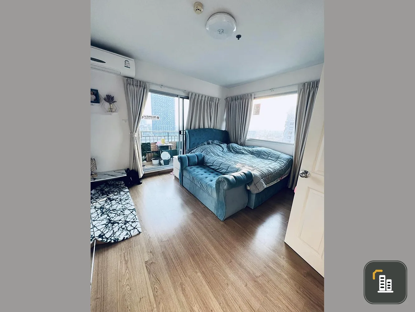 Condo for sale, Supalai City Resort, Phra Nang Klao Station - Chao Phraya, nice and spacious, plus a corner room. Book now.