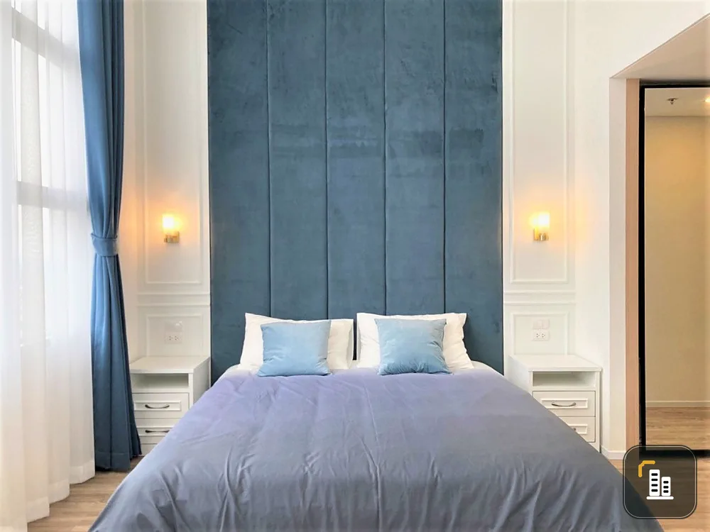 Condo for rent, Siamese Sukhumvit (On Nut), high floor, beautiful view, unblocked view, south facing room, complete amenities.
