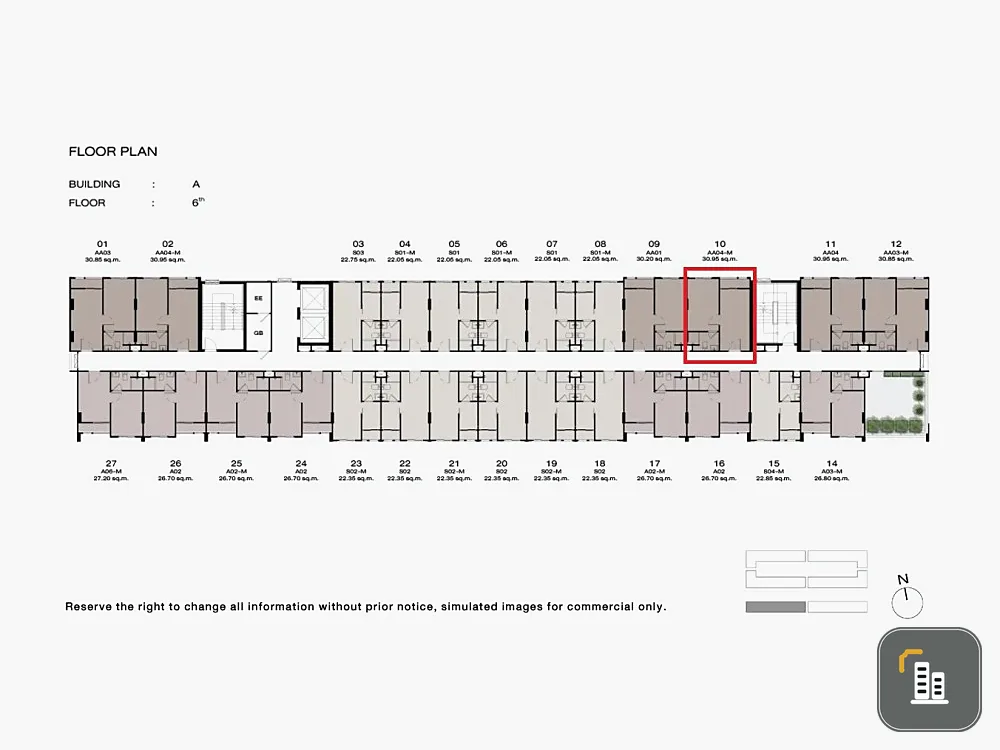 Selling down payment New Cross Khu Khot Station, Building A, 6th floor, garden view. If interested in becoming an owner, reserve now. Don't miss it.
