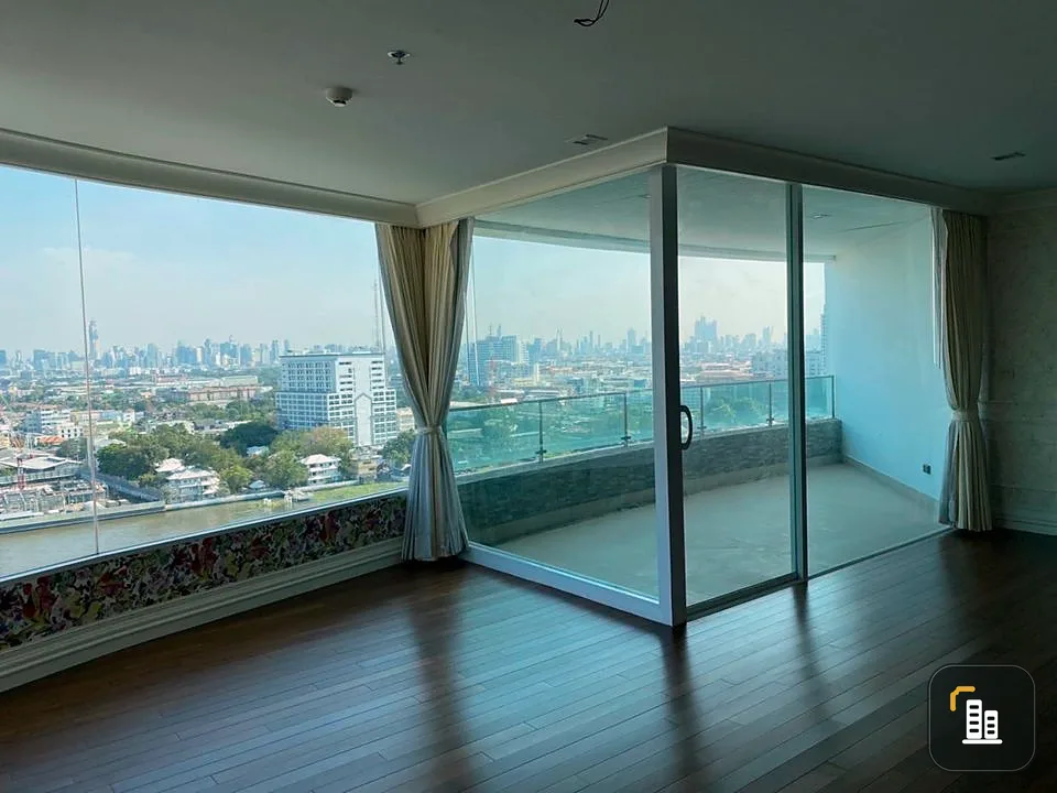 Condo for sale, My Resort @ River project, empty room, 17th floor, river view to the north. Hurry and reserve now. Don't miss it.