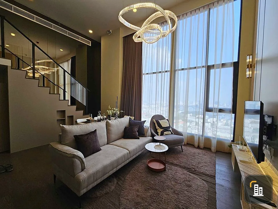 For sale and rent, Park Origin Ratchathewi, high floor, good view, room decorated simply and elegantly, looks expensive. High ceilings Can't reserve a