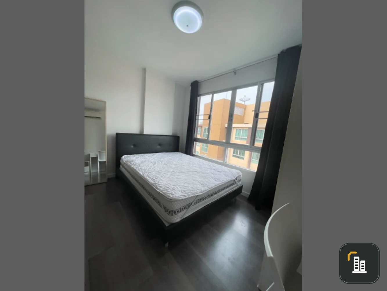 For sale: D Condo Campus Rangsit, Phase 1, 8th floor, Building C, fully furnished room. Ready to move in immediately, reserve now quickly.