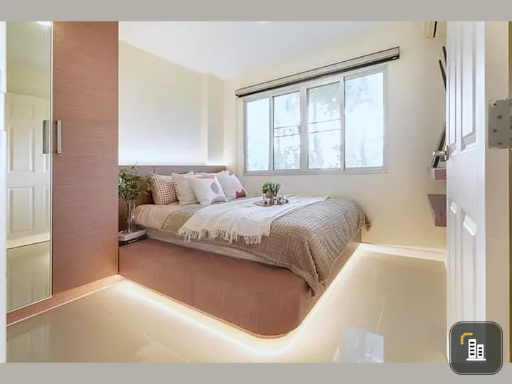 Condo for sale Lumpini Town Bodindecha-Ramkhamhaeng Decorated with luxurious built-ins, very cool and livable. Hurry and own it now.