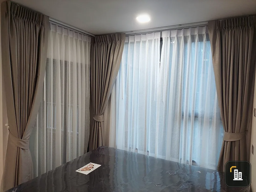For rent, Cave Town Colony, 5th floor, pool view, brand new room. Fully decorated Ready to move in, reserve now, don't miss out.