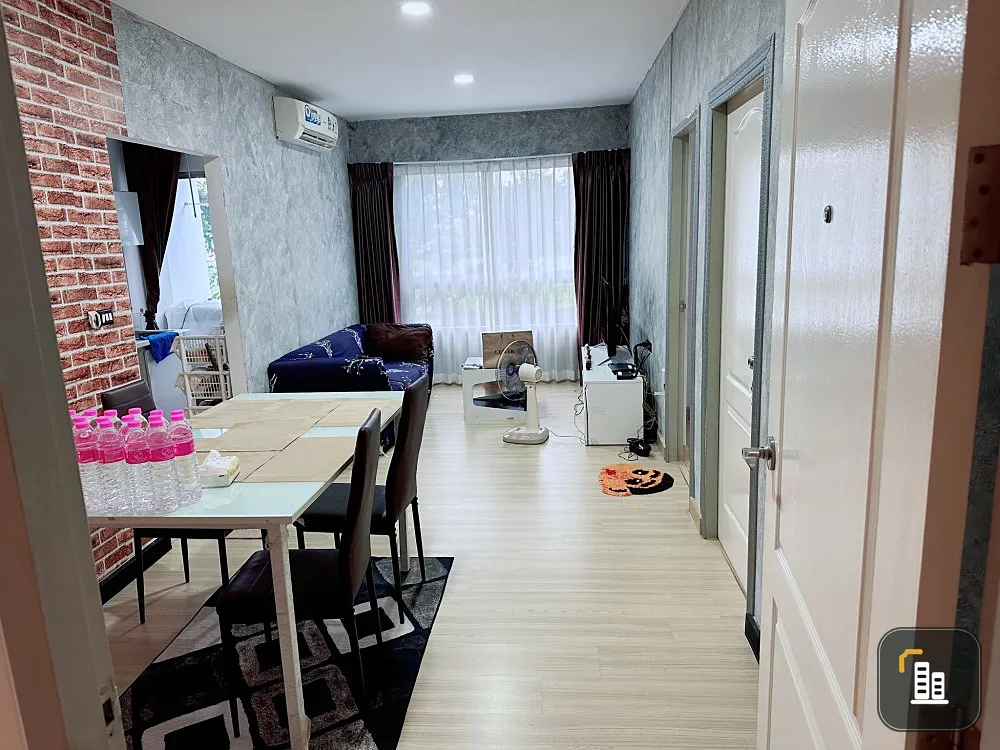 Condo for sale, The Kith Tiwanon, 2 bedrooms, very spacious, decorated with wallpaper, don't wait.