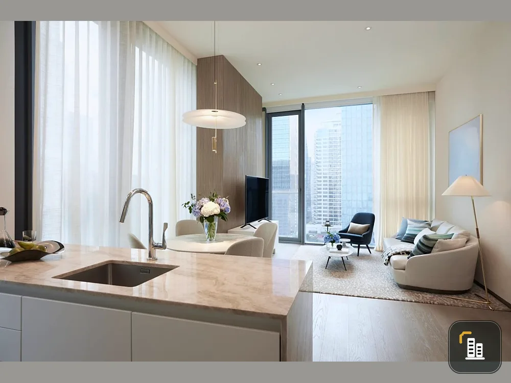 Scope Langsuan for sale, spacious room, beautifully decorated, simple, elegant, very livable, good furniture, don't miss it.