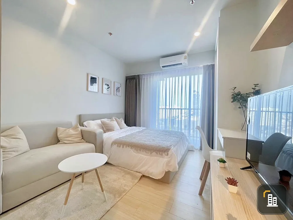 For rent, Metro Sky Wutthakat, 14th floor, room decorated in Minimal style, fully furnished. If you miss it, you'll regret it.
