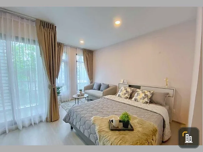 For sale Aspire Asoke - Ratchada decorated in Modern & Paris style with furniture. and complete electrical appliances