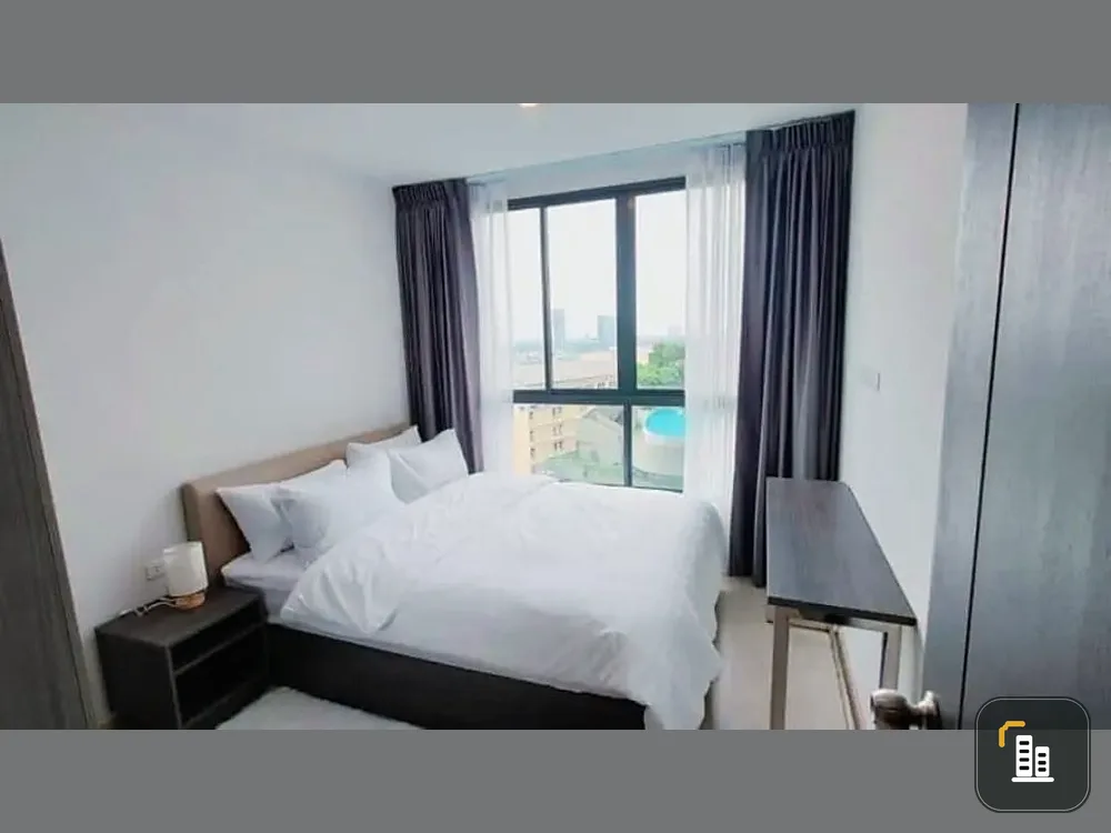 Condo for rent, Elio Del Nest, Building F, Floor 12A, swimming pool view, clean room, comfortable price, don't miss it.