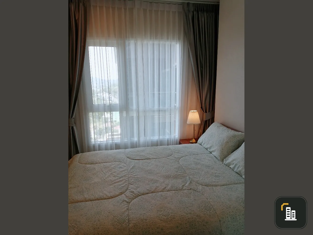 For sale: The Sea Sriracha, 15th floor, sea view, spacious room, nice to live in, comes with complete decorations. Book now, hurry.