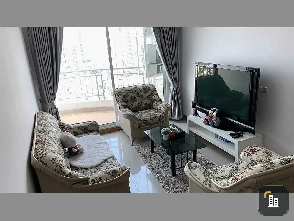 Condo for rent, Supalai River Resort, empty room, wide, view of the Chao Phraya River. Reserve first, get first.