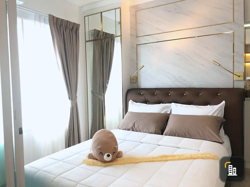 For sale, for rent!! Condo Chapter One Eco Ratchada-Huai Khwang, 18th floor, beautiful room, fully furnished, awesome. Book now!!
