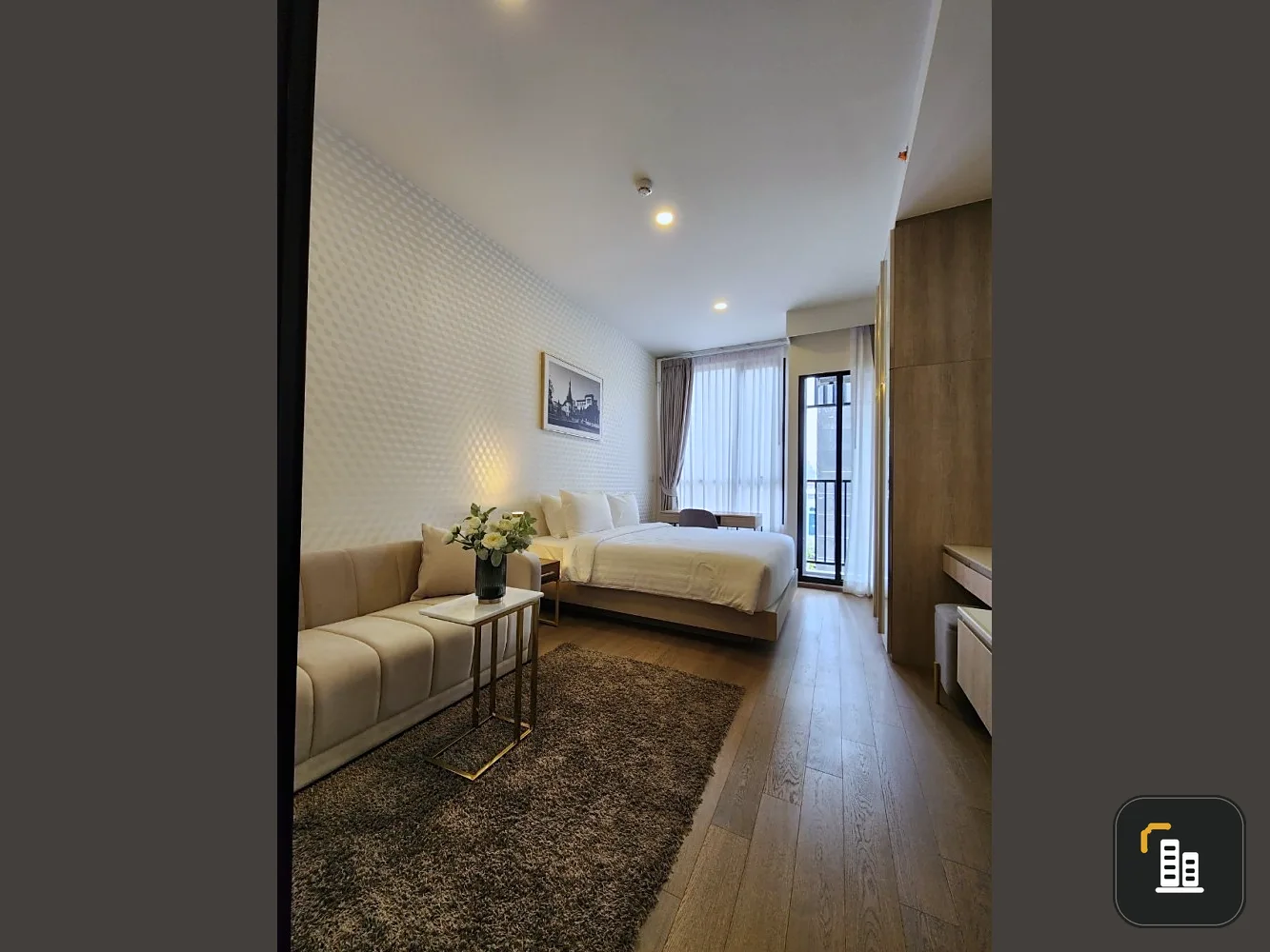 Condo for rent, Park Origin Phayathai, beautiful room, ready to move in, near the BTS, convenient travel, book now.