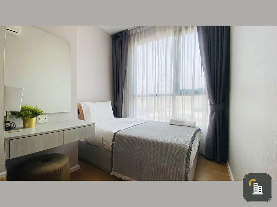Condo for sale Notting Hill Laem Chabang-Sriracha Easy to decorate color tones, nice sofas, nice rooms, don't wait.