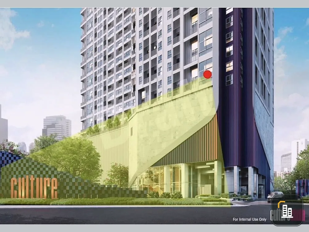 Down payment for sale, Culture Chula, 2 bedrooms, 2 bathrooms, large front room. The front of the building has an open view. Hurry and become the owne