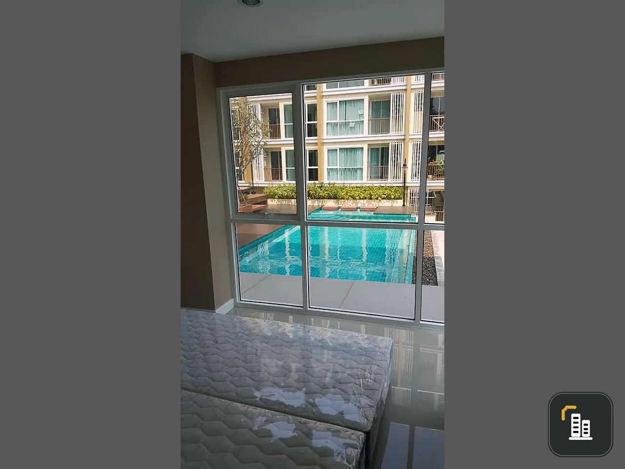 For sale and rent, The Series Udomsuk 29, ready to move in room, great pool view, fully furnished, good price, don't miss out on booking.