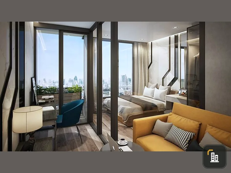 Sale down payment Groove Ratchada-Rama9, can invest, live by yourself, in the heart of the city, convenient transportation, complete lifestyle