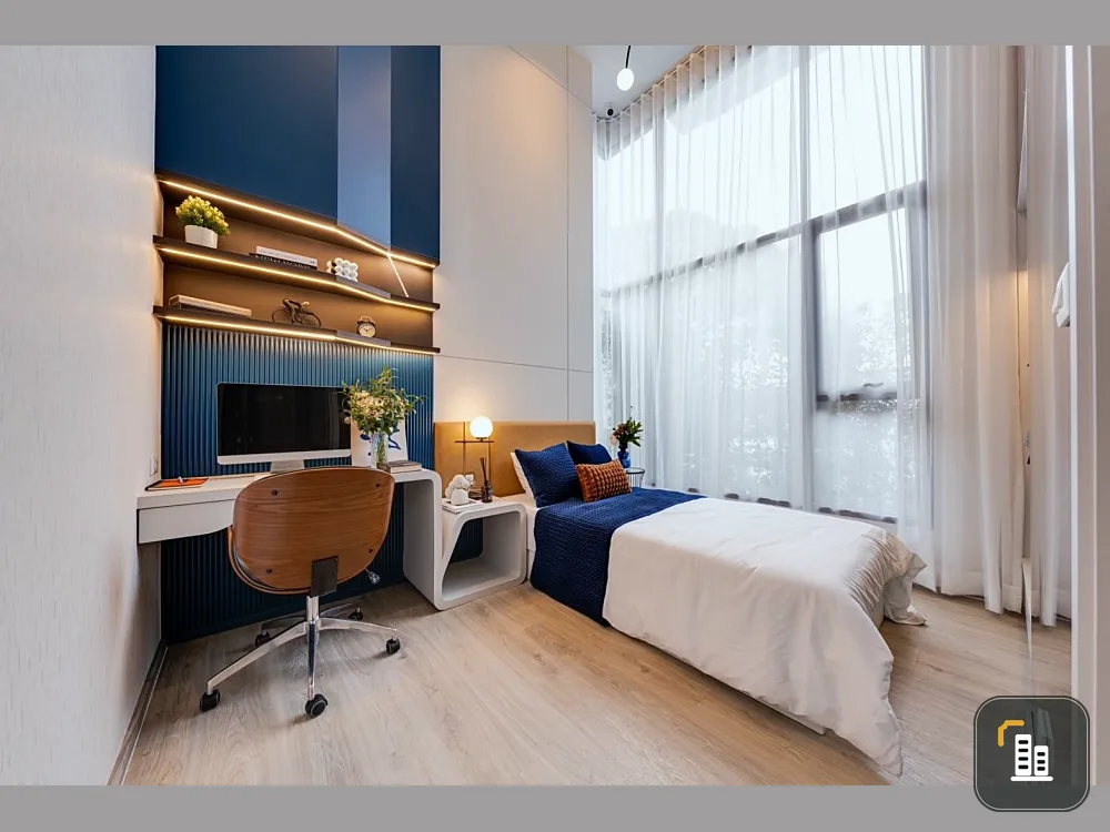Down payment sale, Origin Place Phetkasem, 19th floor, corner room, spacious room, nice to live in. Let me tell you, don't let it slip away. Book now.