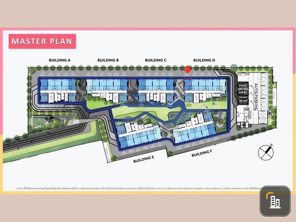 Selling down payment The Origin Plug and Play Ramindra, 5th floor, corner room. If interested, hurry and reserve now. Don't miss it.