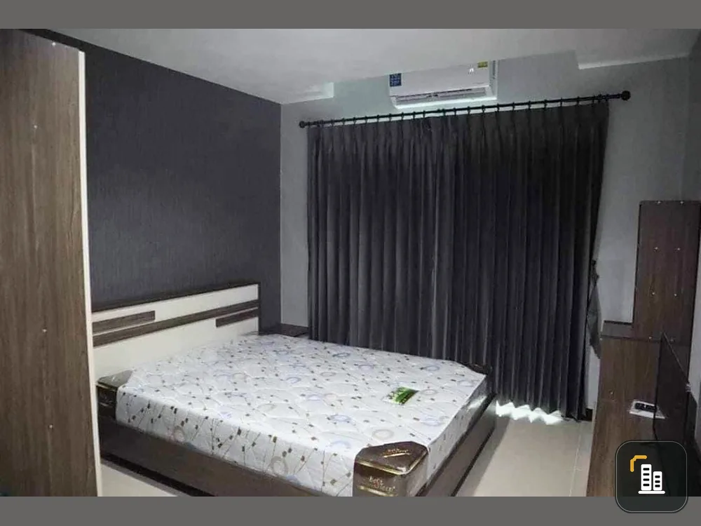 For rent, Assakan Place Srinakarin, high floor, good view, complete with furniture and electrical appliances. Hurry and reserve, don't miss it.