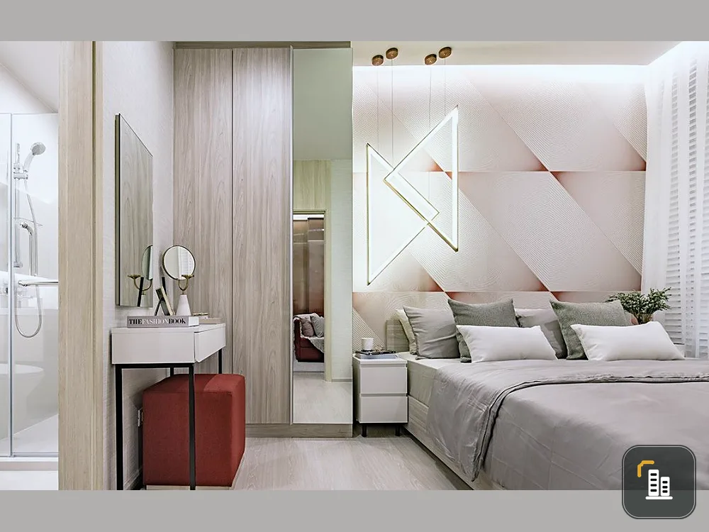 Condo down payment for sale, New Noble Ratchada - Lat Phrao, south side, swimming pool view. Fully furnished, reserve now.