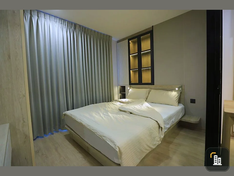Condo for rent, Green Ville 2, Sukhumvit 101, partitioned room, well decorated with built-ins, ready to move in, don't miss it.