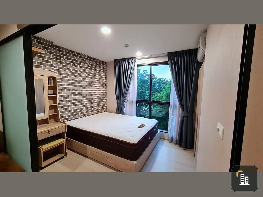 Condo for sale,rent The Excel Groove Lasalle 52, partitioned room, decorated with wallpaper. Fully furnished, reserve now
