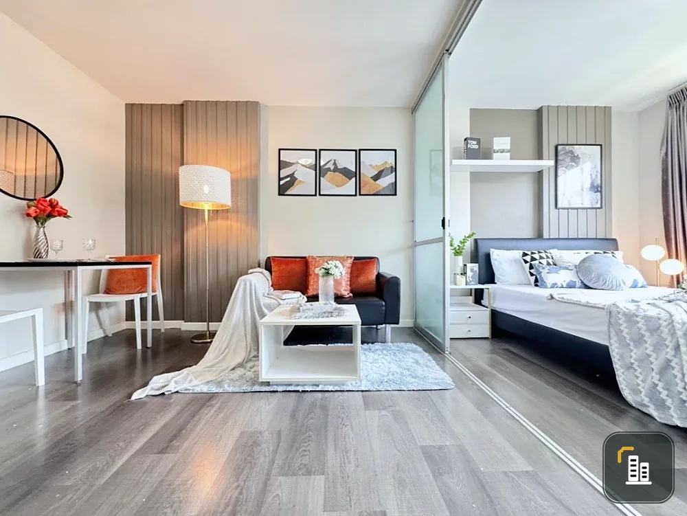 For rent!! D Condo Campus Resort ABAC Bangna Abac 7th floor, Building D, beautiful room, fully furnished, ready to move in, urgent!!