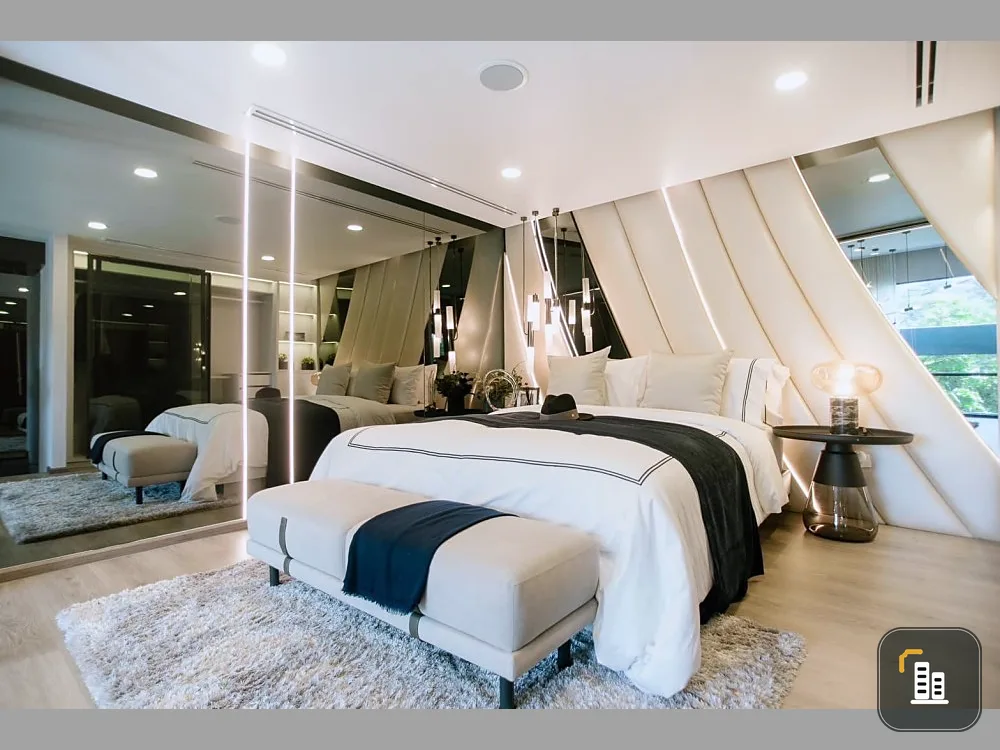 Selling down payment, So Origin Kaset Interchange, garden view, 8th floor, DUO Space room, 2 floors. If interested, hurry and reserve now.