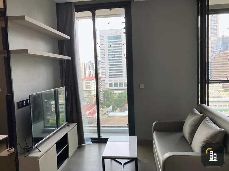 Condo The Esse at Singha Complex for rent, ready to move in, fully furnished, electrical appliances, hurry up.