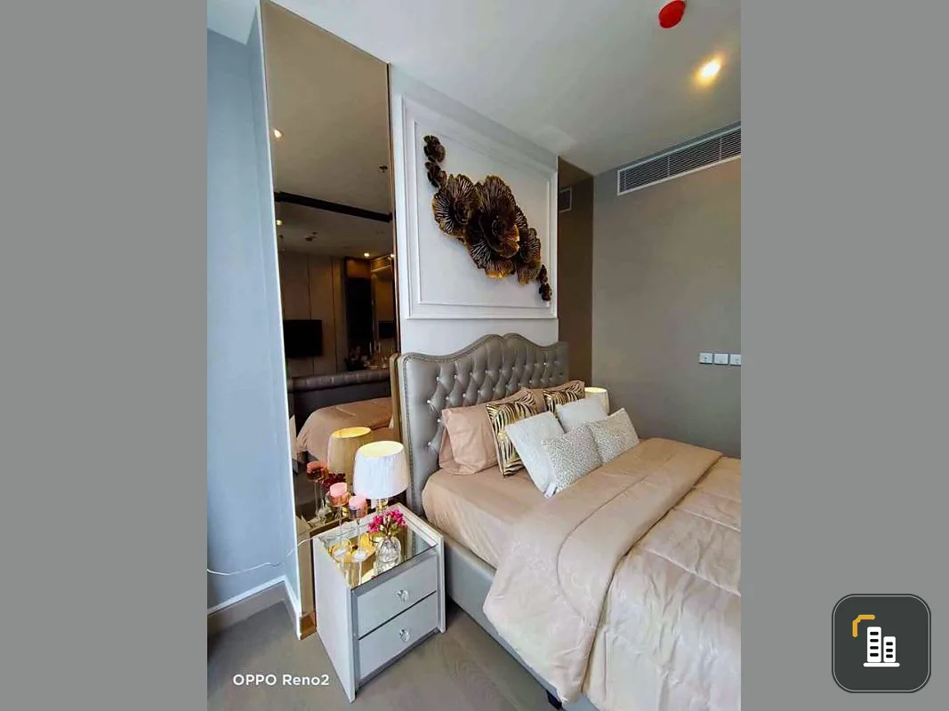 For rent THE ESSE at SINGHA COMPLEX, 1 bedroom, 1 bathroom, 16th floor, beautiful view, comes with full facilities.
