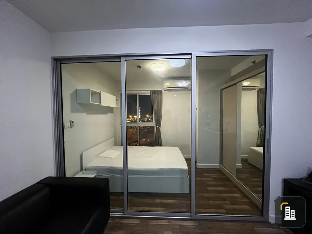 For sale, for rent!! Condo A Space Me Bangna, 12th floor, beautiful room, complete set of furniture. Ready to move in, don't miss it!!