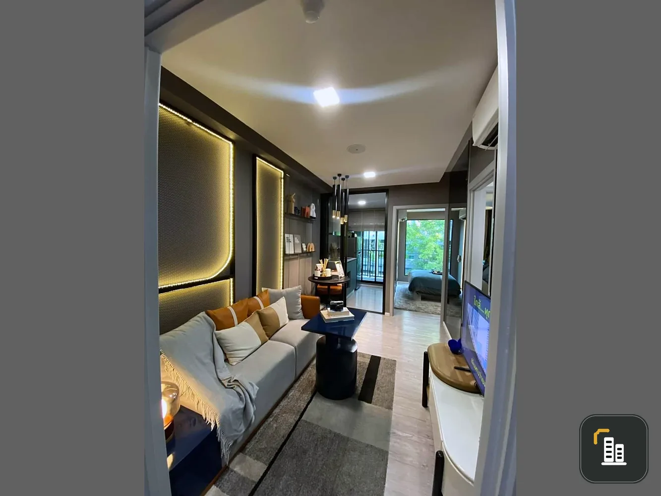 Selling down payment Kave Seed Kaset, Building B, 8th floor, divided room. Full facilities, reserve now.