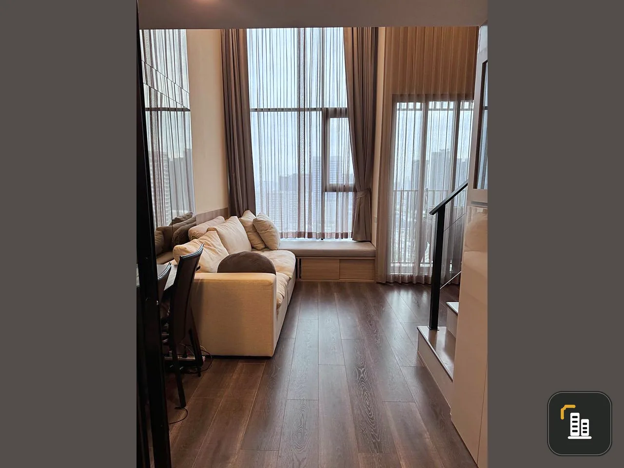 Condo for sale, Knightsbridge Space Ratchayothin, duplex room, nice to live in, good location, reserve first, own first.
