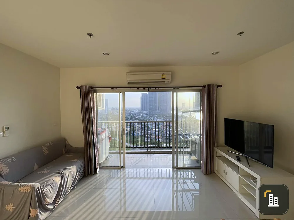 Condo for sale, for rent, Manor Sanambinnam, 2 bedrooms, lots of usable space. View of the Chao Phraya River. Reserve now.