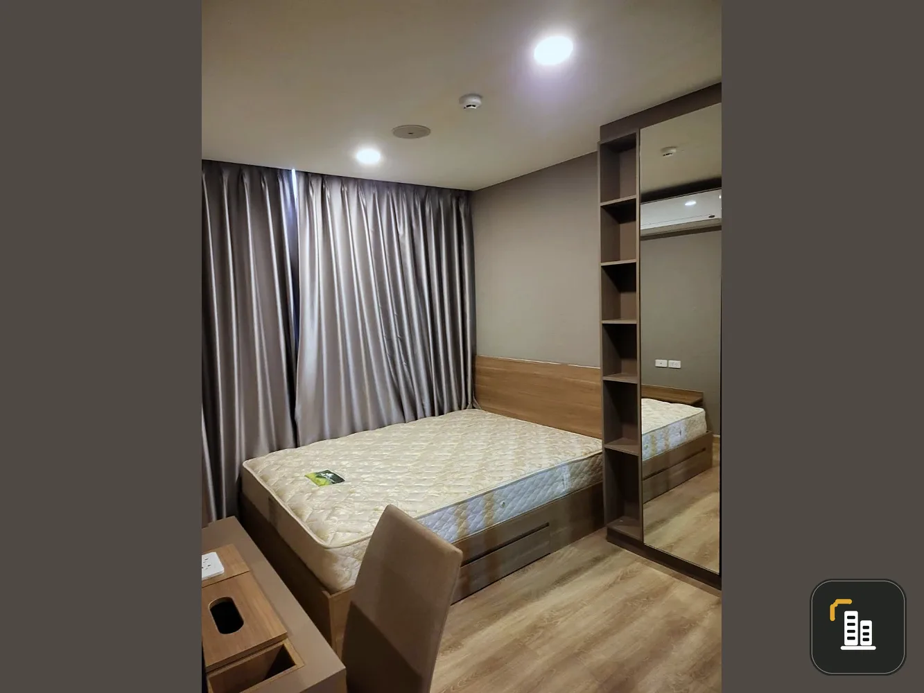 Condo for sale, rent, The Cube Loft Nuanchan, fully furnished room. Fully built-in furniture. Book now.