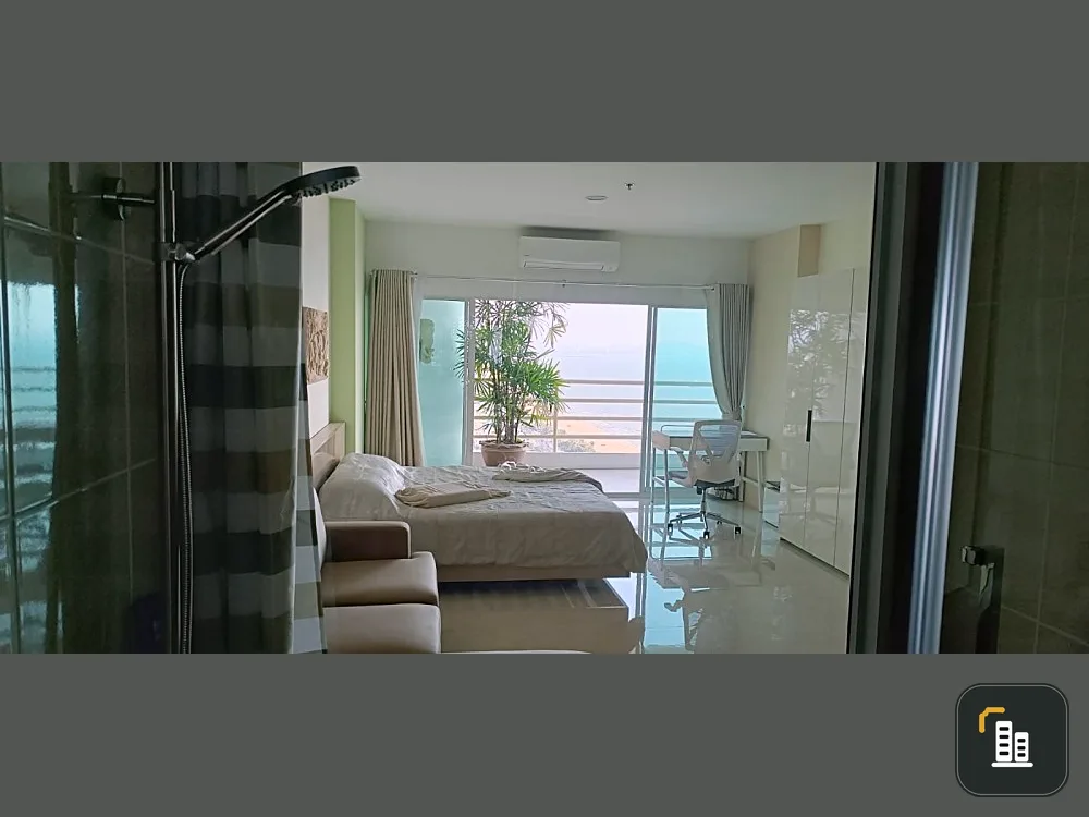 For sale, Jomtien sea view, Condominium 1-8 (Jomtien), great sea view, good furniture. Good like this, don't miss it.