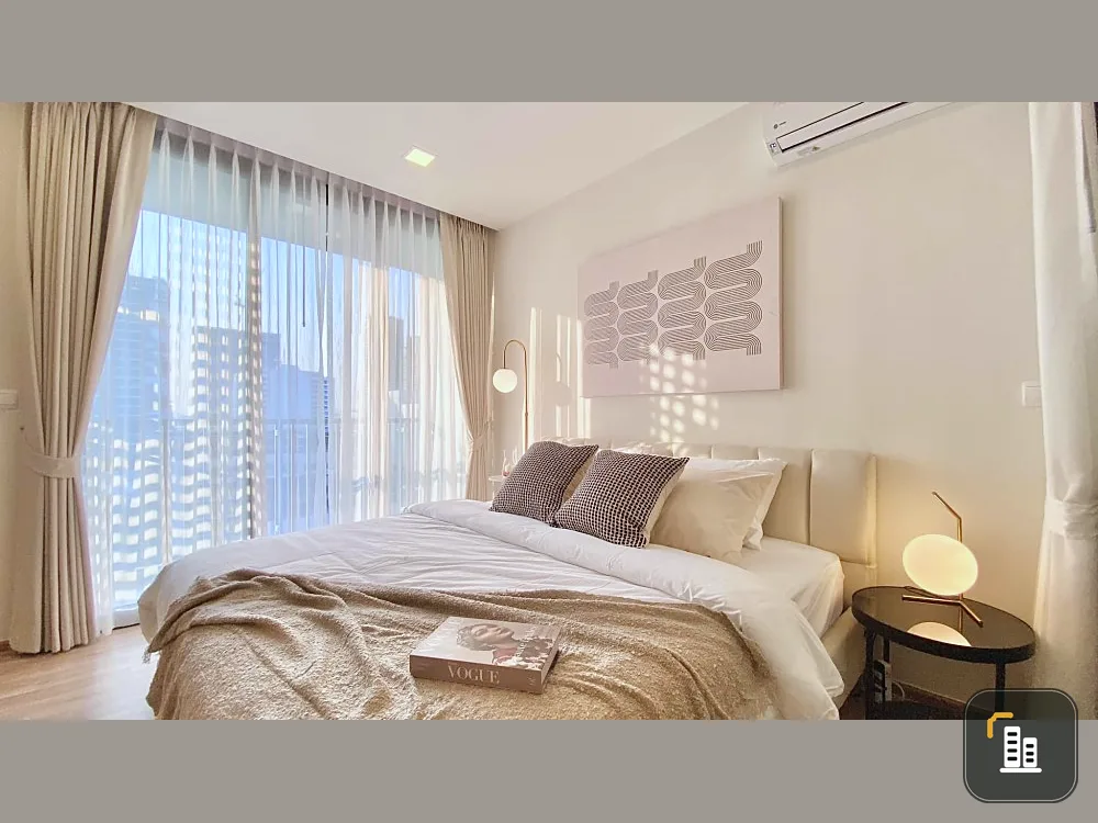 For rent, XT Phayathai, room decorated in minimalist style, minimalist, fully furnished. Minimalist people, reserve quickly.