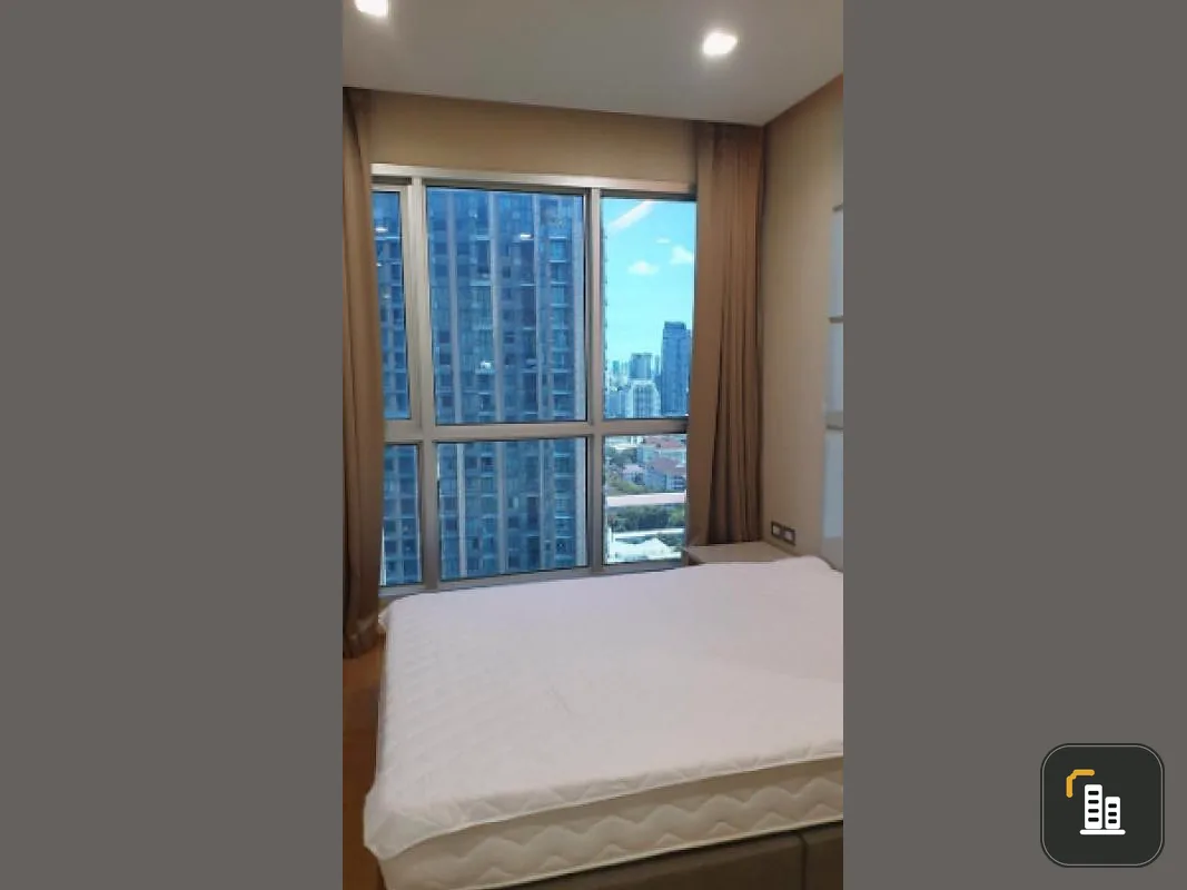 Condo for rent, The Address Asoke, beautiful room, very pleasant, everything is complete, close to MRT Phetchaburi, very convenient, hurry.