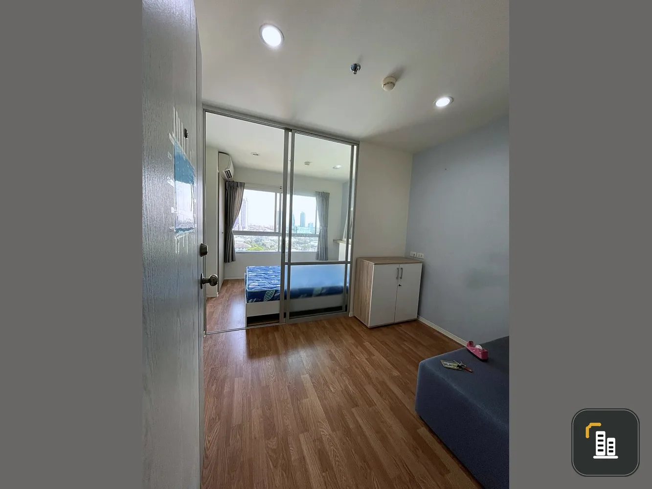 For sale rent Lumpini Ville Nakhon In-River View, garden view, partitioned room, fully furnished, good price like this, you must reserve quickly.