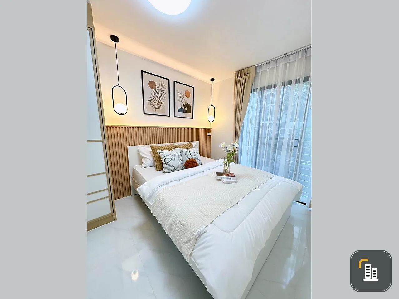 For sale: I Condo Sukhumvit 105, minimalist decorated room, Mini Jai, complete set of furniture. Minimalist people, reserve quickly.